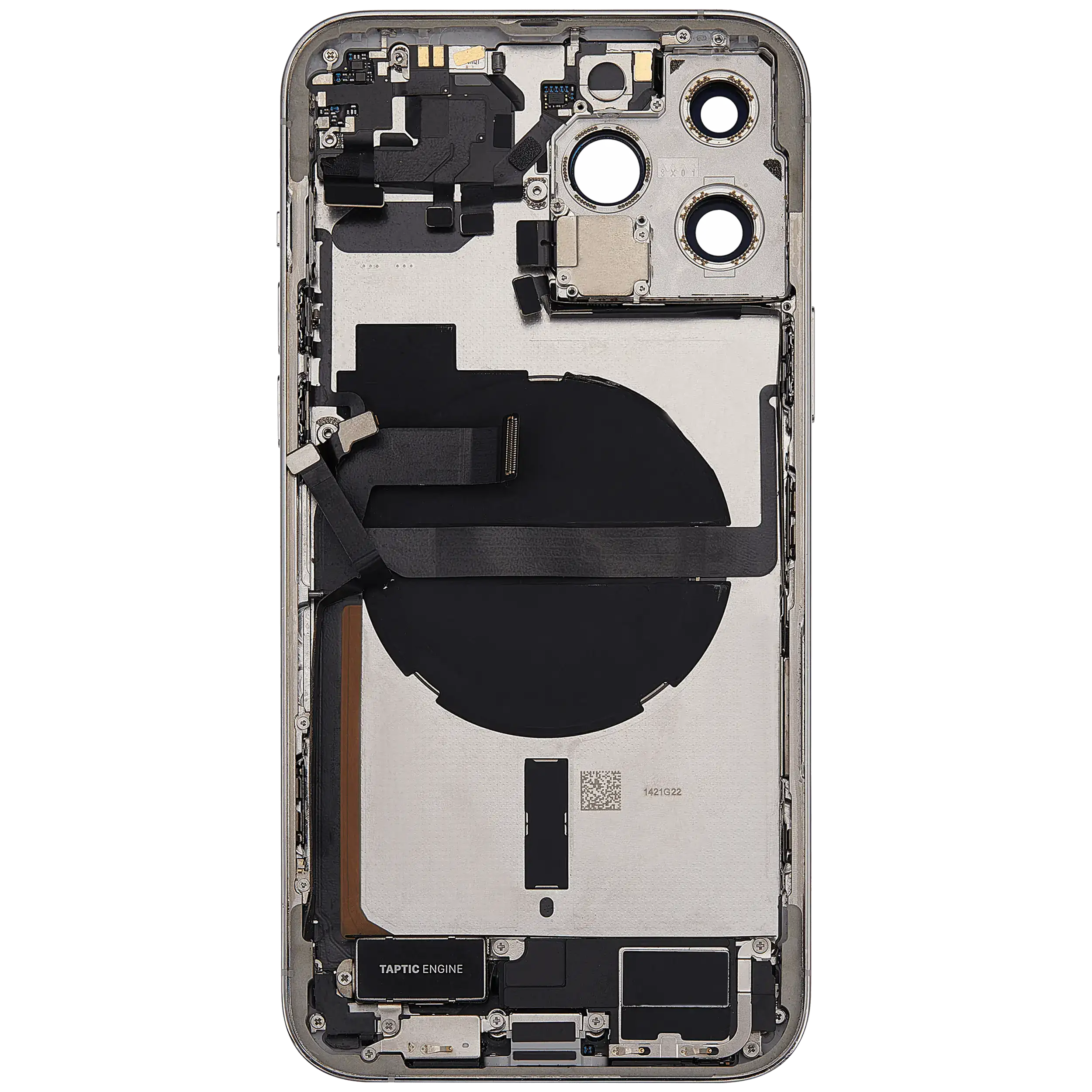Original Apple-Ausbau B gebraucht – iPhone 13 Pro Max Backcover/Rahmen Silber