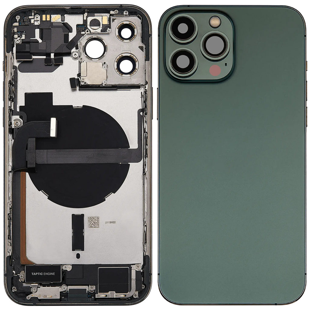 Original Apple-Ausbau C gebraucht – iPhone 13 Pro Backcover/Rahmen Alpine Grün