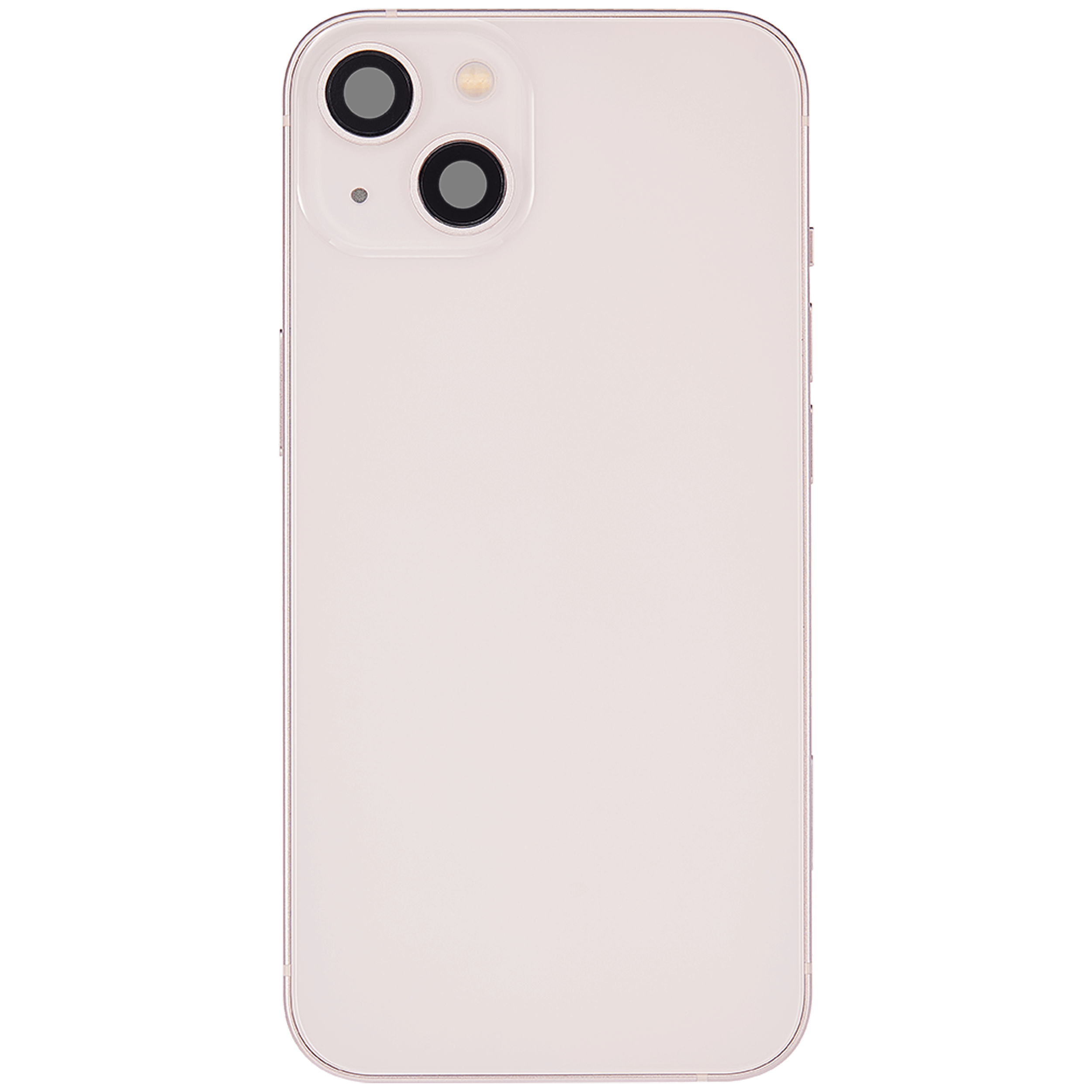 Back Cover/Frame with Charging Port Flex and Small Parts for iPhone 13 (EU / Global Version) (Used OEM, Quality C) (Pink)