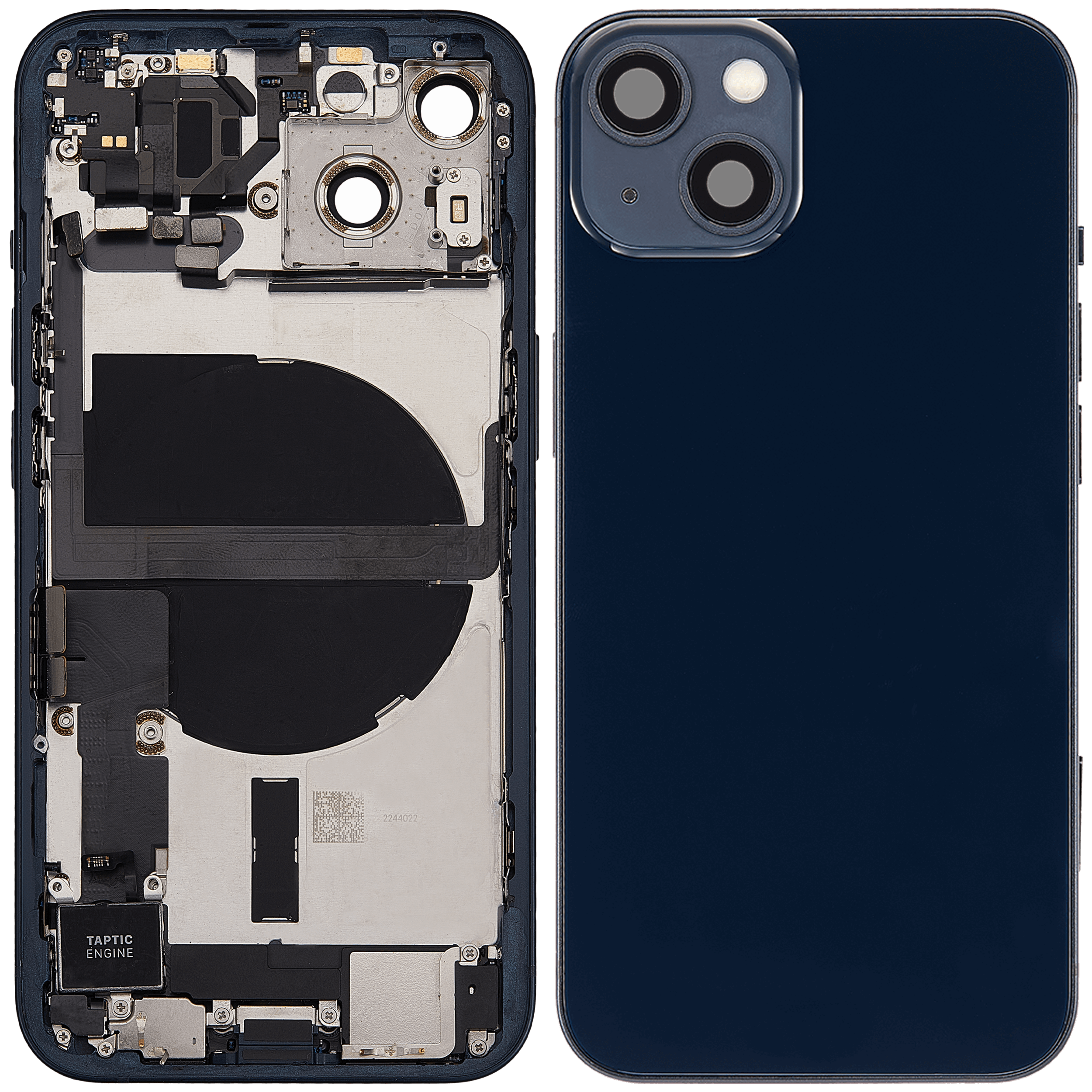 Original Apple-Ausbau C gebraucht – iPhone 13 EU / Backcover/Rahmen Mitternacht