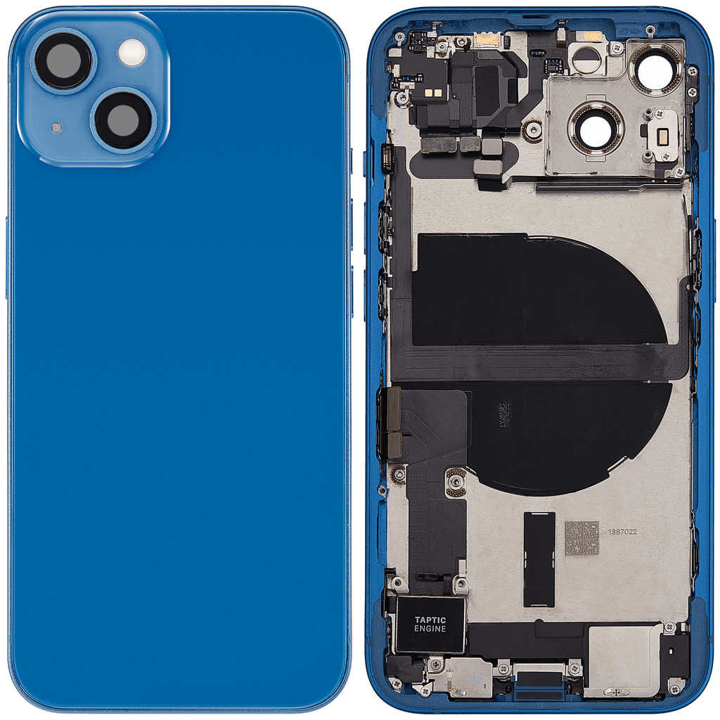 Original Apple-Ausbau C gebraucht – iPhone 13 EU / Backcover/Rahmen Blau