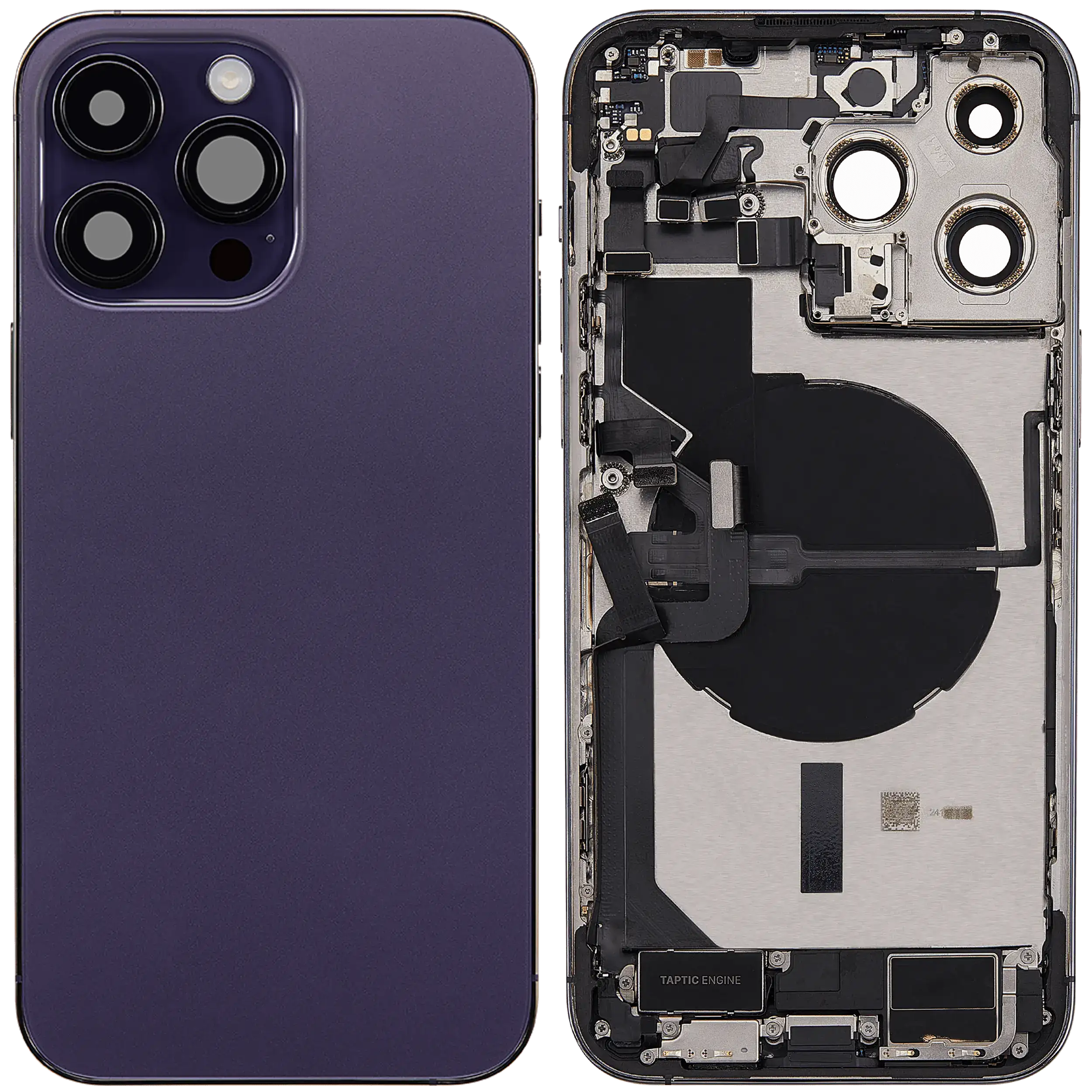 Original Apple-Ausbau B gebraucht – iPhone 14 Pro Backcover/Rahmen Deep Violett