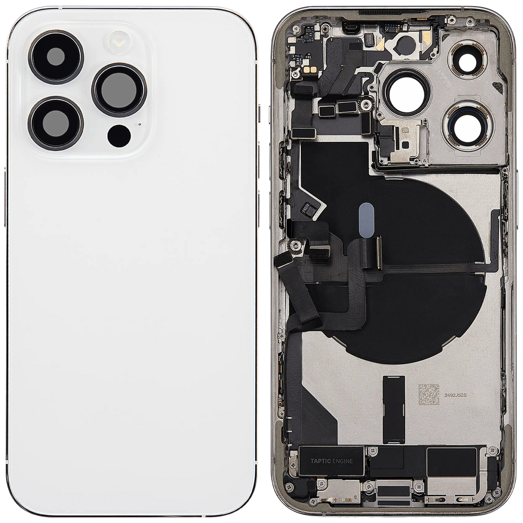 Original Apple-Ausbau C gebraucht – iPhone 14 Pro Backcover/Rahmen Silber