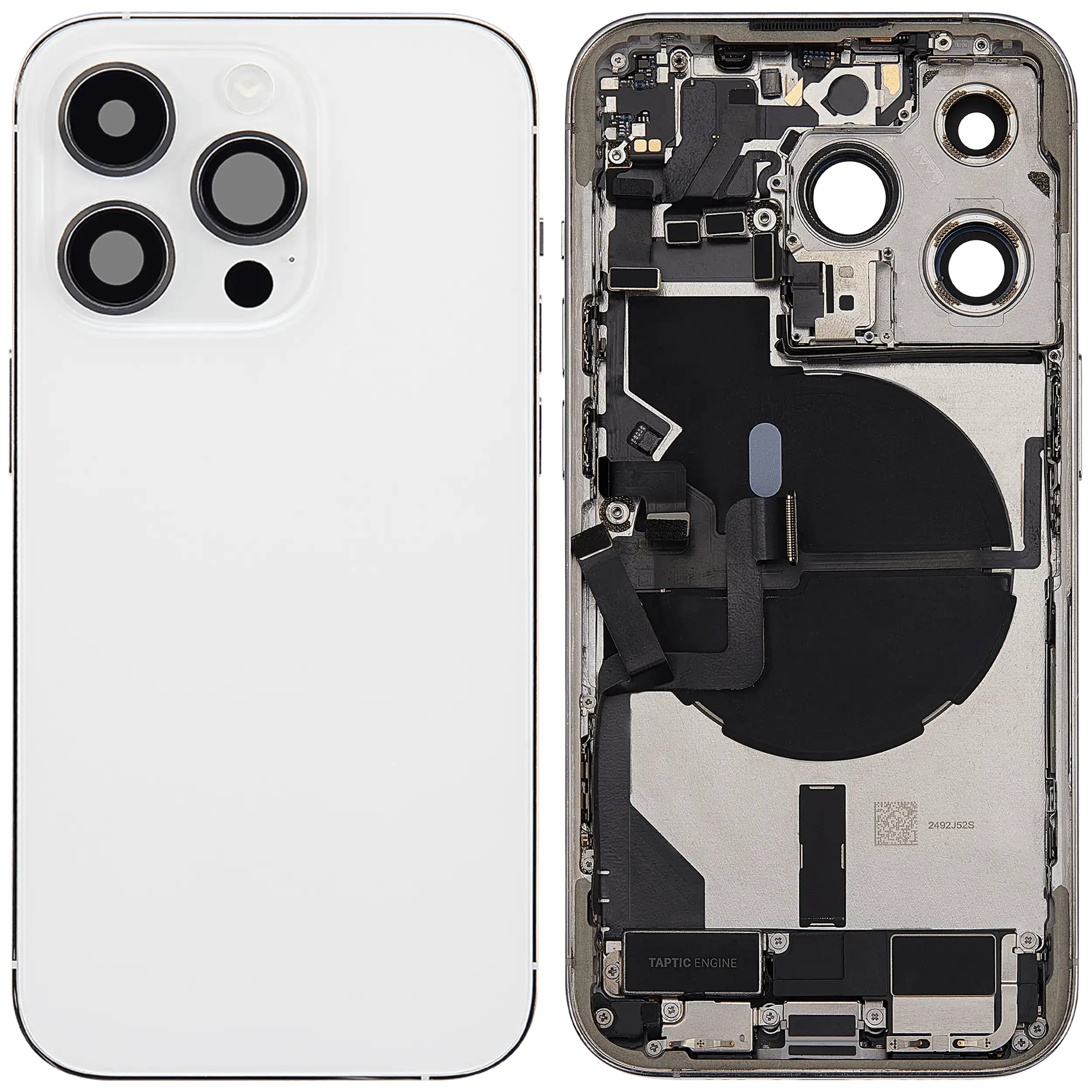 Original Apple-Ausbau C gebraucht – iPhone 14 Pro Backcover/Rahmen Silber