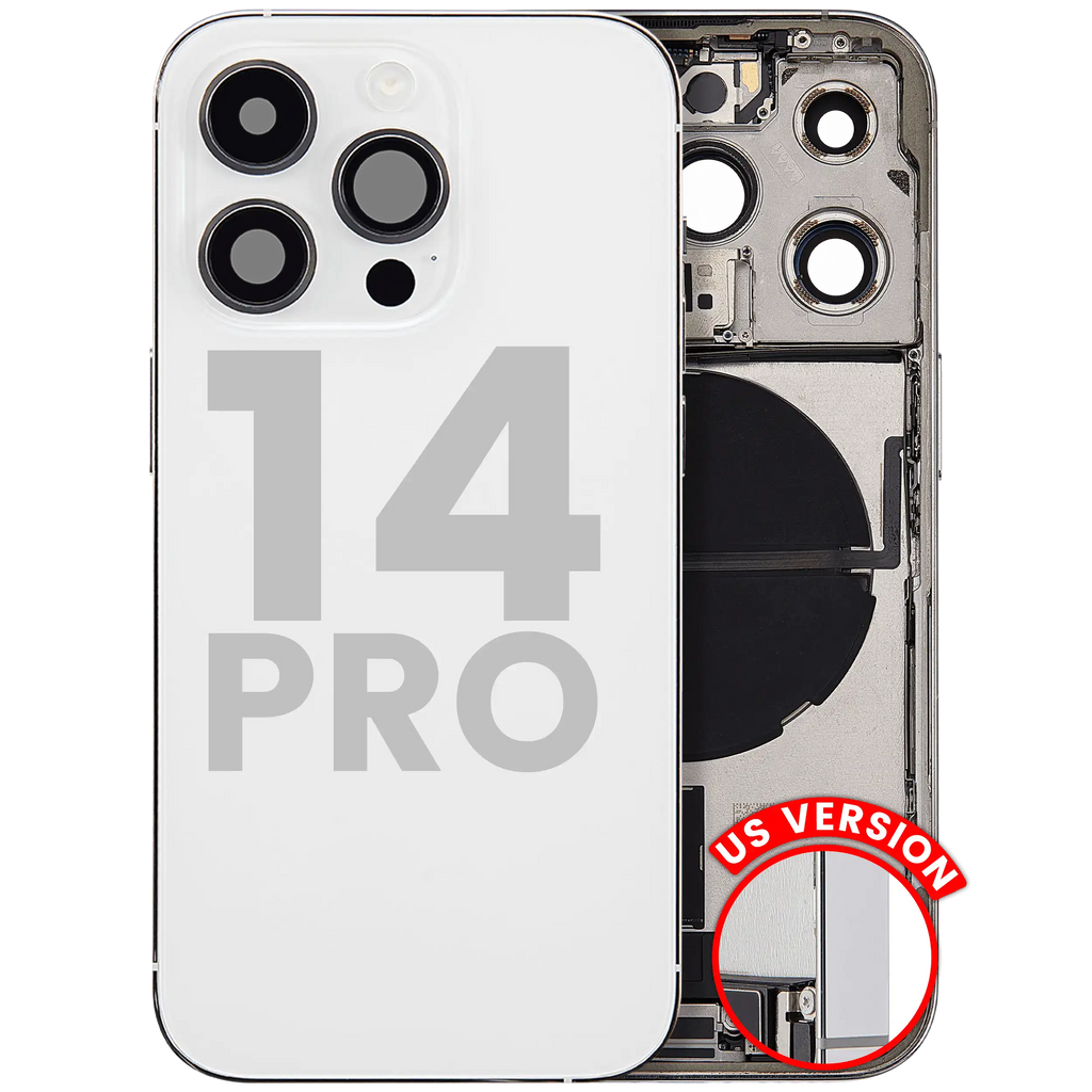 Original Apple-Ausbau B gebraucht – iPhone 14 Pro Backcover/Rahmen Silber