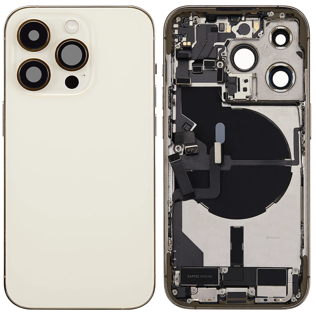 Original Apple-Ausbau A gebraucht – iPhone 14 Pro Backcover/Rahmen Gold