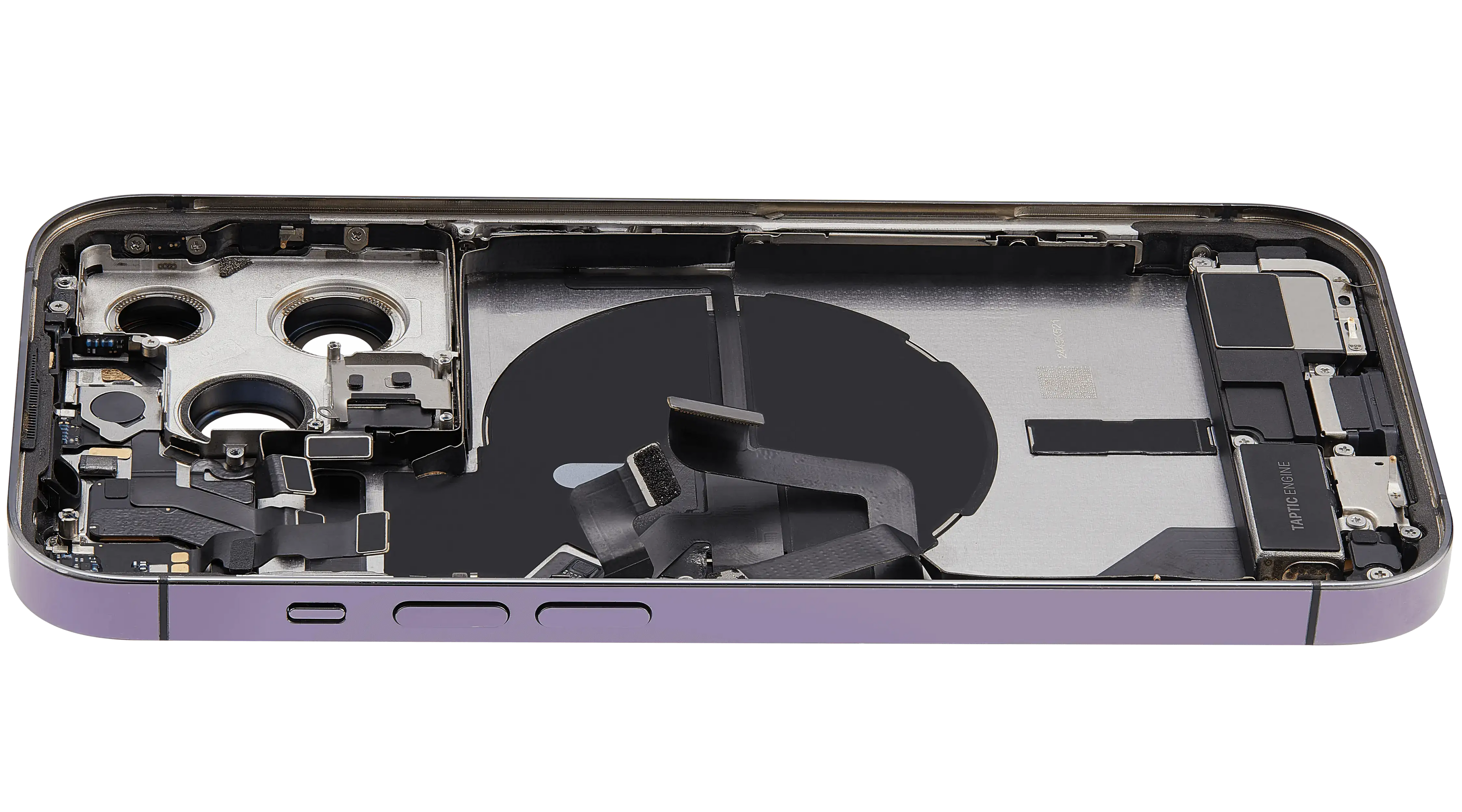 Original Apple-Ausbau A gebraucht – iPhone 14 Pro Backcover/Rahmen Deep Violett