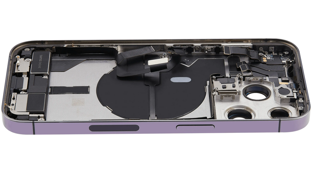 Original Apple-Ausbau A gebraucht – iPhone 14 Pro Backcover/Rahmen Deep Violett