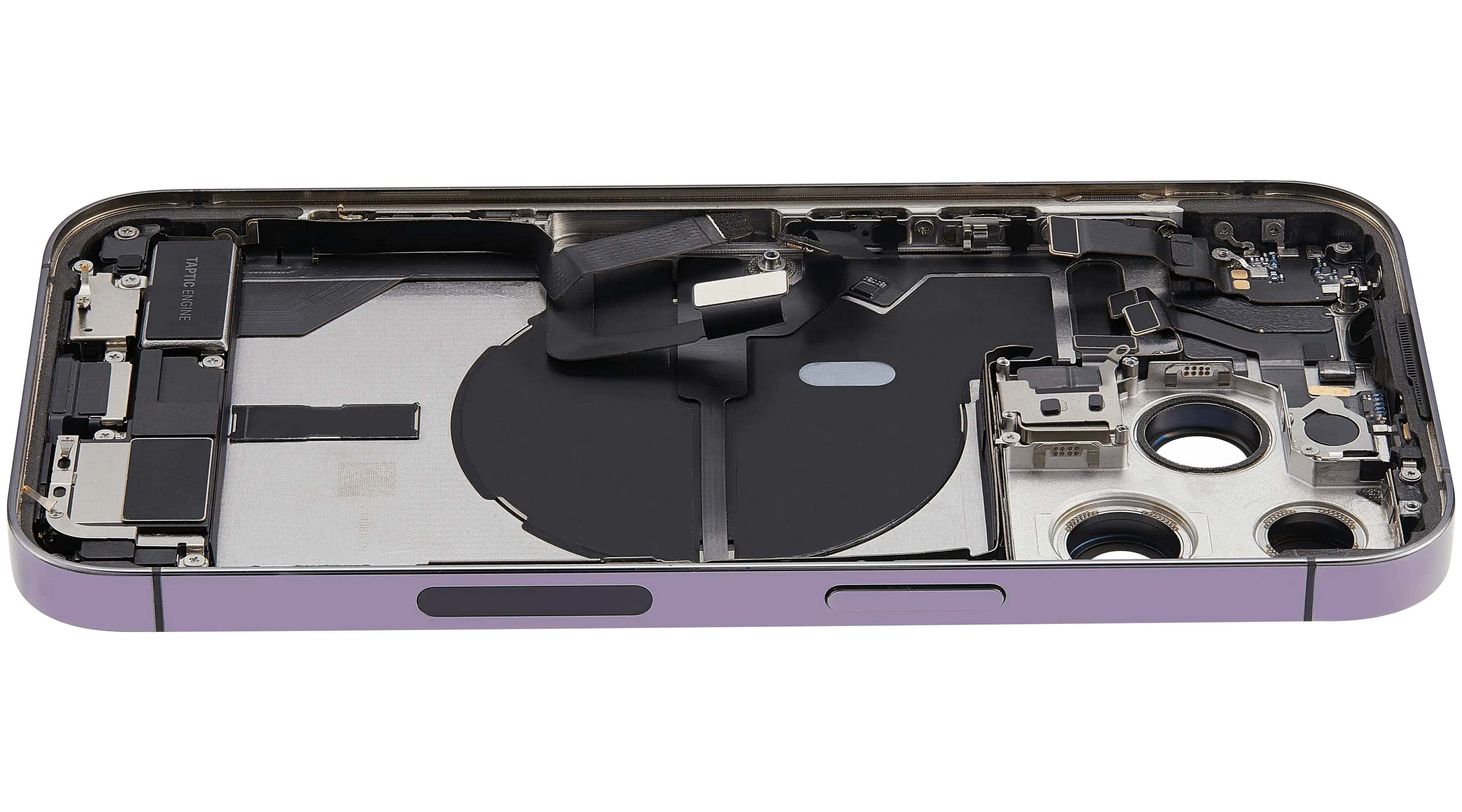 Original Apple-Ausbau A gebraucht – iPhone 14 Pro Backcover/Rahmen Deep Violett