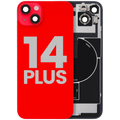 Back Cover with MagSafe Magnet, NFC, and Flash Flex Cable for iPhone 14 Plus (Used OEM, Quality B) (Red)