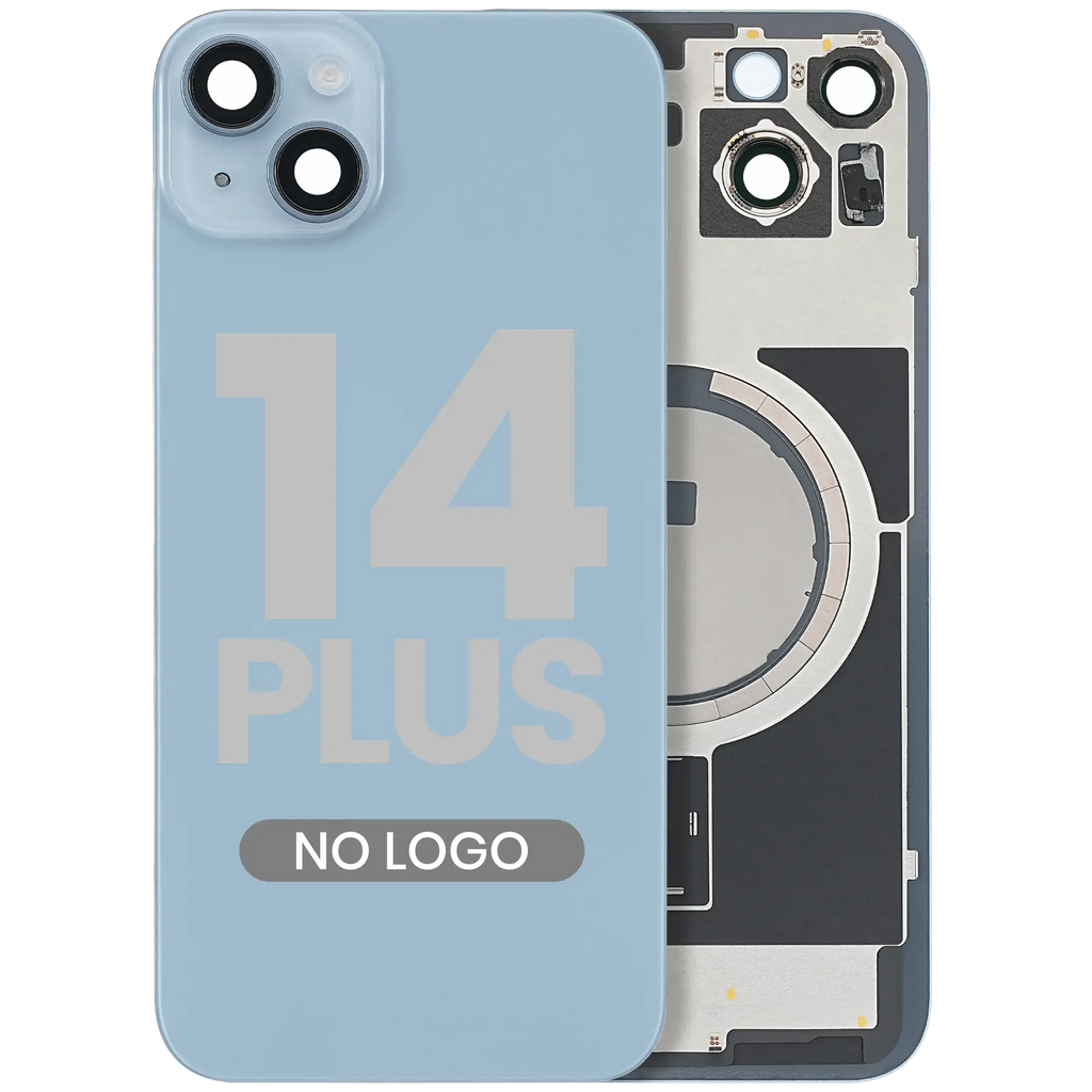 Backcover mit MagSafe-Magnet für iPhone 14 Plus (Nachmarkt) (Blau) (ohne Logo)