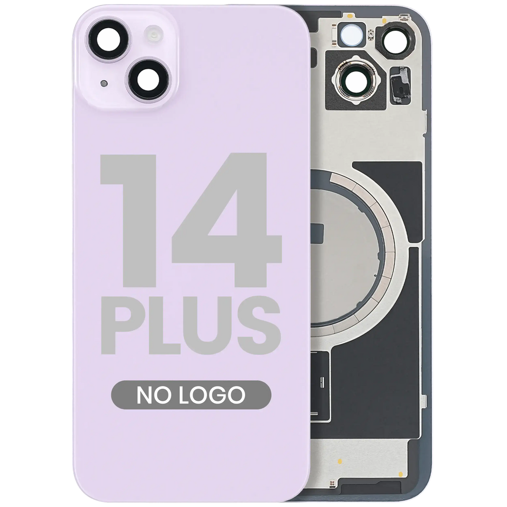 Back Cover with MagSafe Magnet for iPhone 14 Plus (Aftermarket) (Purple) (No Logo)