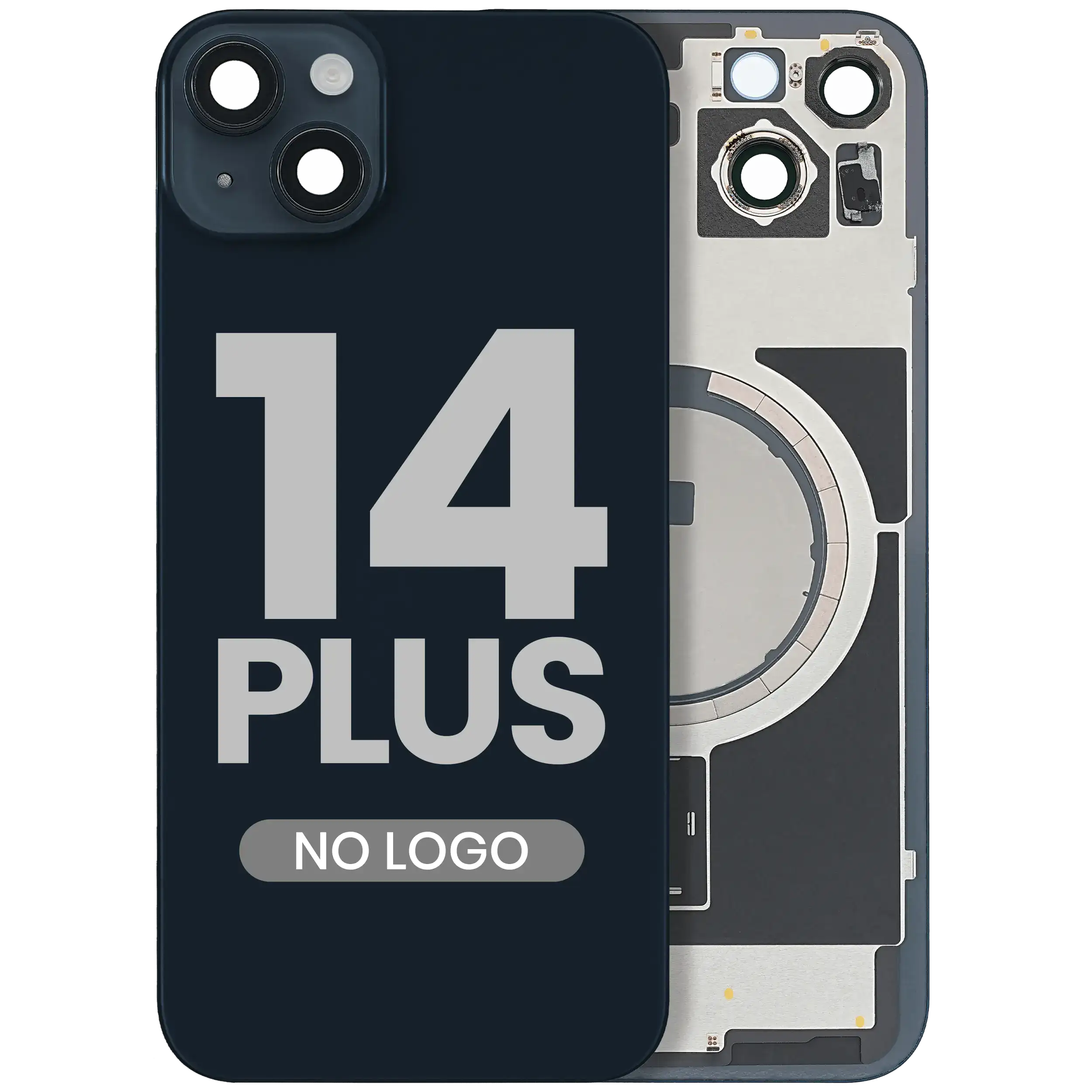 Backcover mit MagSafe für iPhone 14 Plus, Midnight, Aftermarket, ohne Logo
