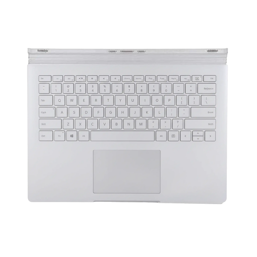 Top Case mit Tastatur für Microsoft Surface Book 1 13.5" (1704) (Silber)