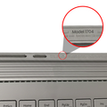 Top Case mit Tastatur für Microsoft Surface Book 1 13.5" (1704) (Silber)