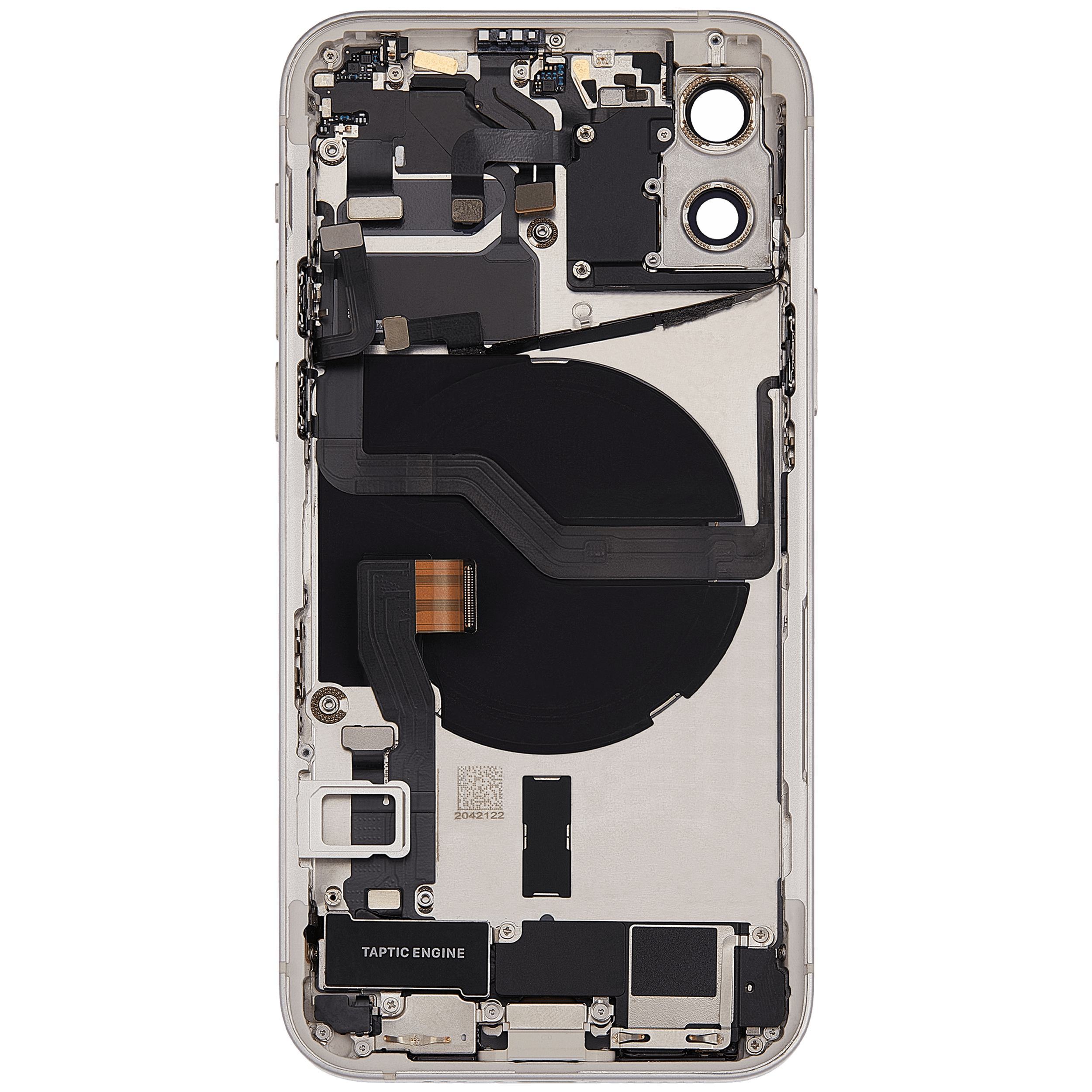 Original Apple-Ausbau C gebraucht – iPhone 12 US Version Backcover/Rahmen Weiß