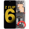 Internal OLED Display with Frame for Samsung Galaxy Z Flip 6 5G (US & International) (Refurbished) (Silver Shadow)