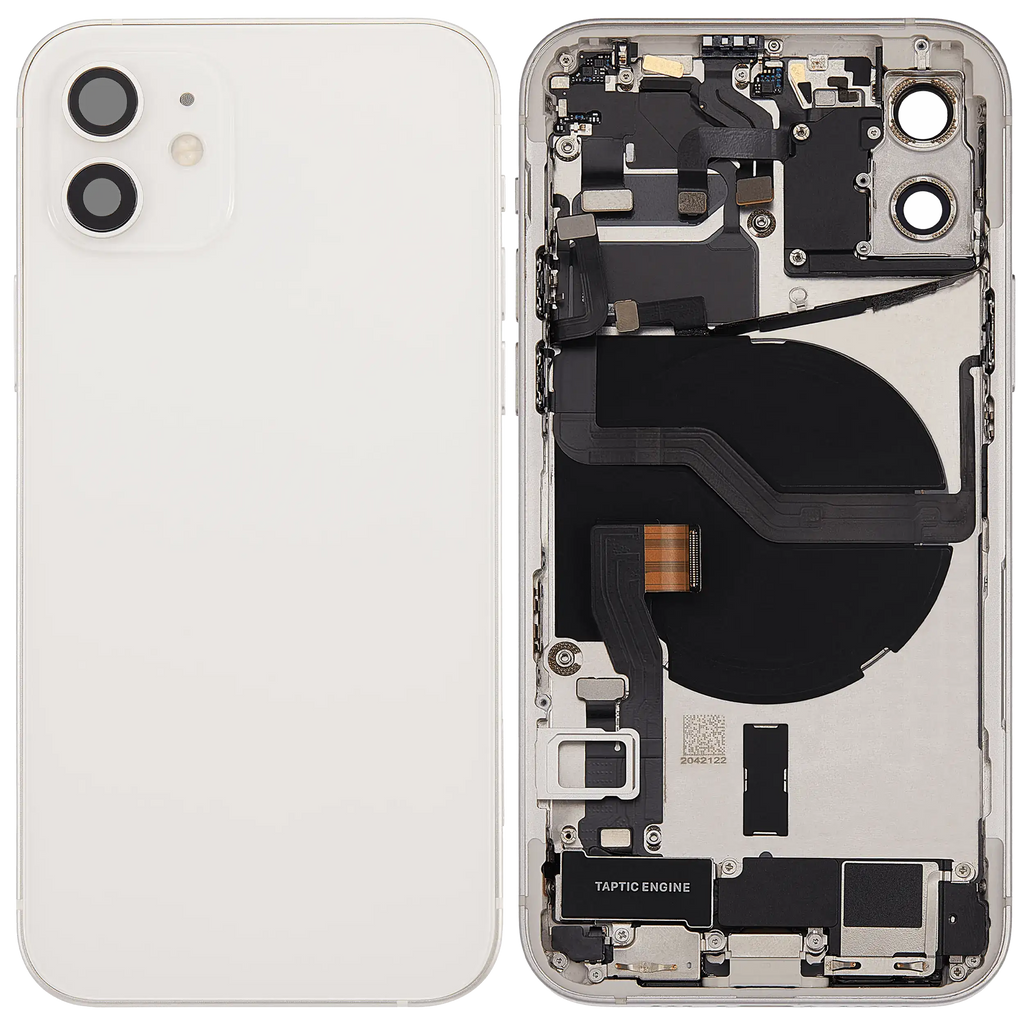 Original Apple-Ausbau B gebraucht – iPhone 12 US Version Backcover/Rahmen Weiß
