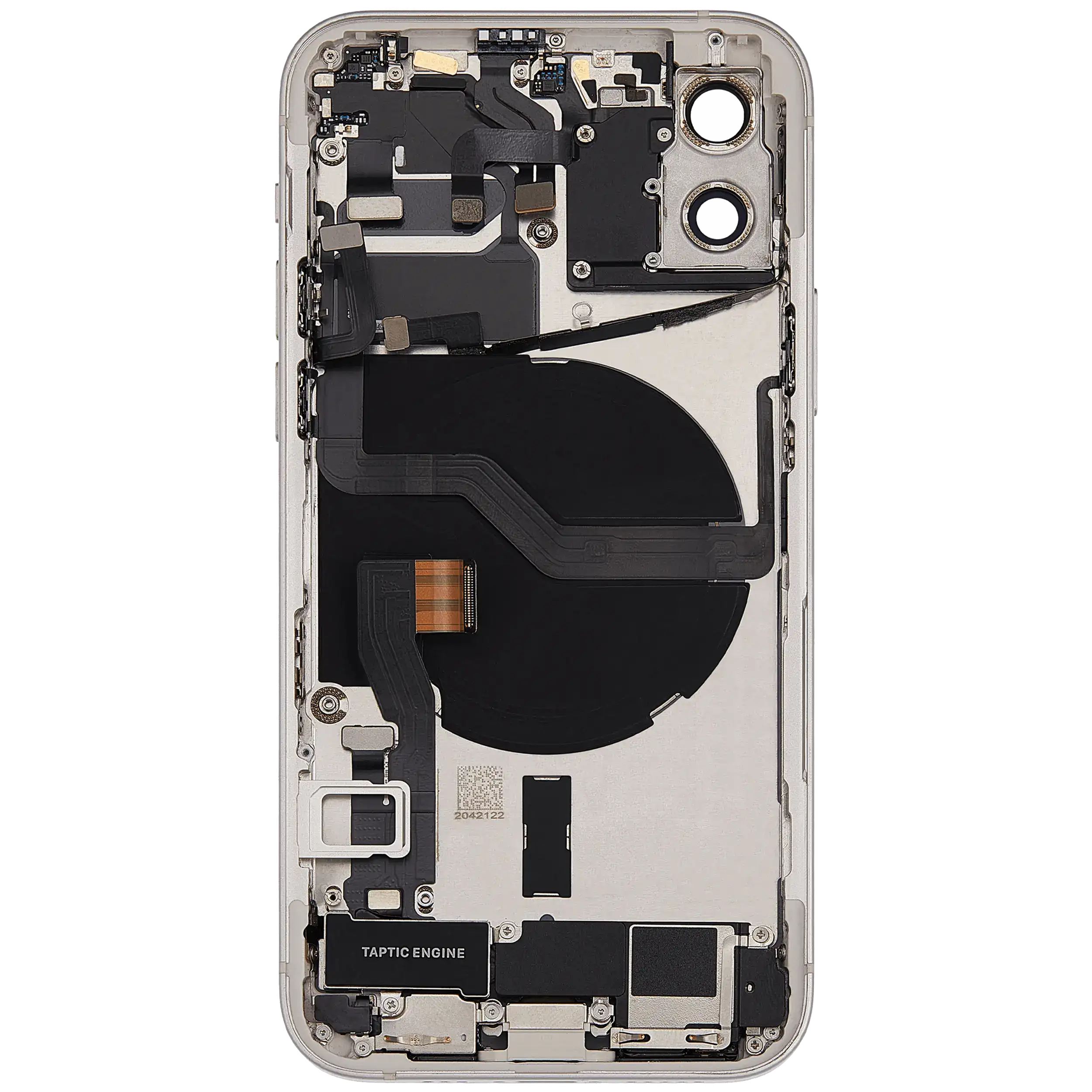 Original Apple-Ausbau B gebraucht – iPhone 12 US Version Backcover/Rahmen Weiß