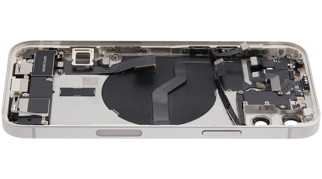 Original Apple-Ausbau B gebraucht – iPhone 12 US Version Backcover/Rahmen Weiß