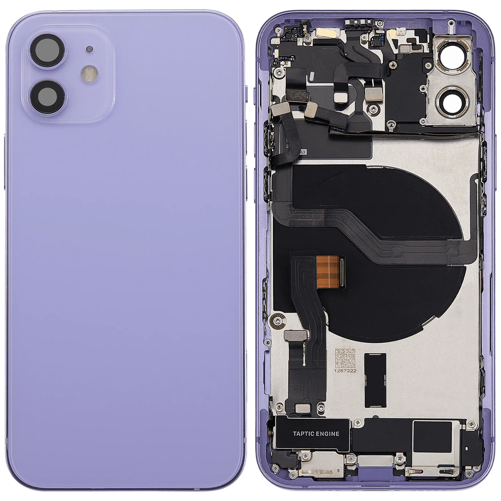 Original Apple-Ausbau B gebraucht – iPhone 12 Backcover/Rahmen Violett