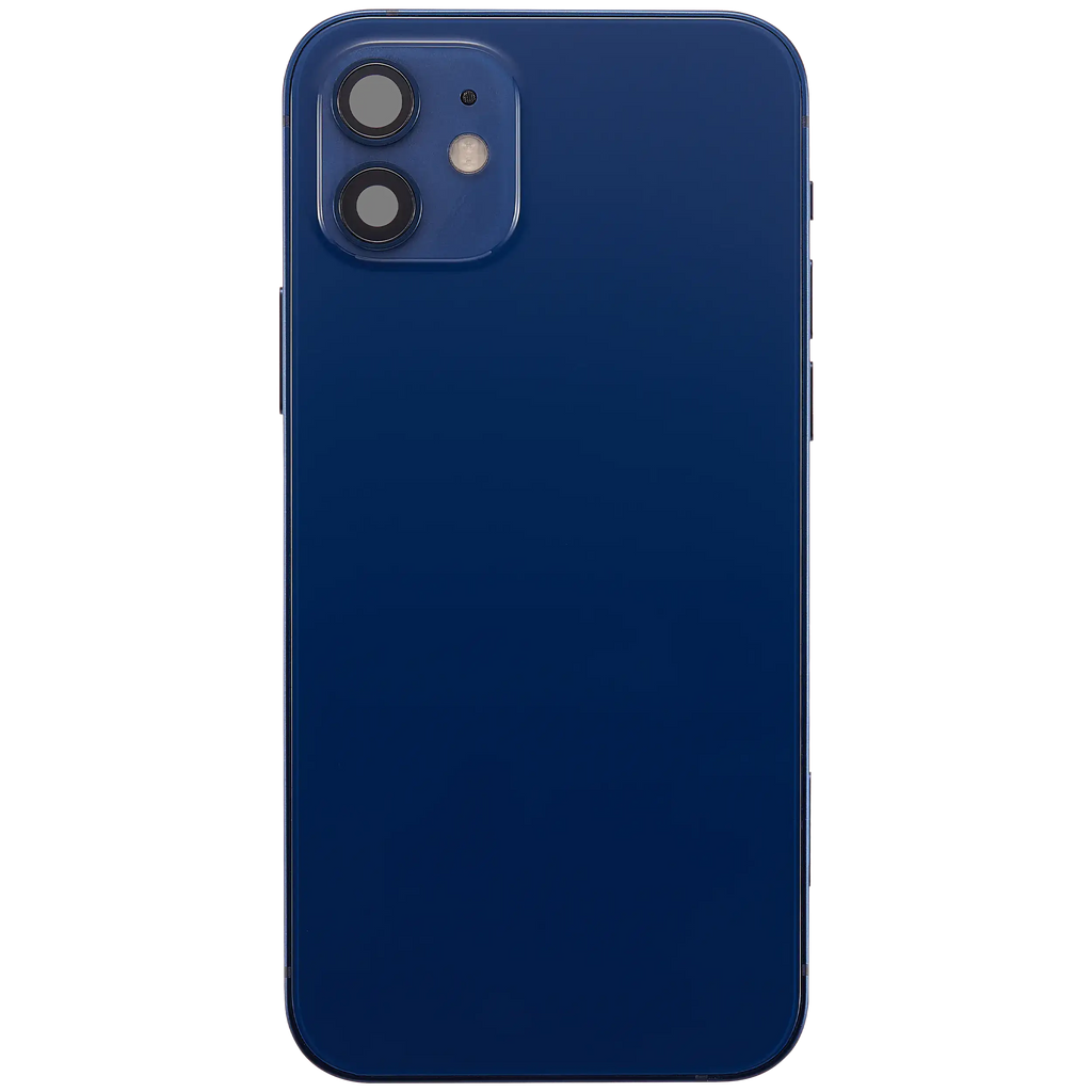 Original Apple-Ausbau B gebraucht – iPhone 12 US Version Backcover/Rahmen Blau