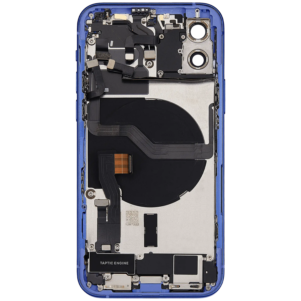 Original Apple-Ausbau B gebraucht – iPhone 12 US Version Backcover/Rahmen Blau