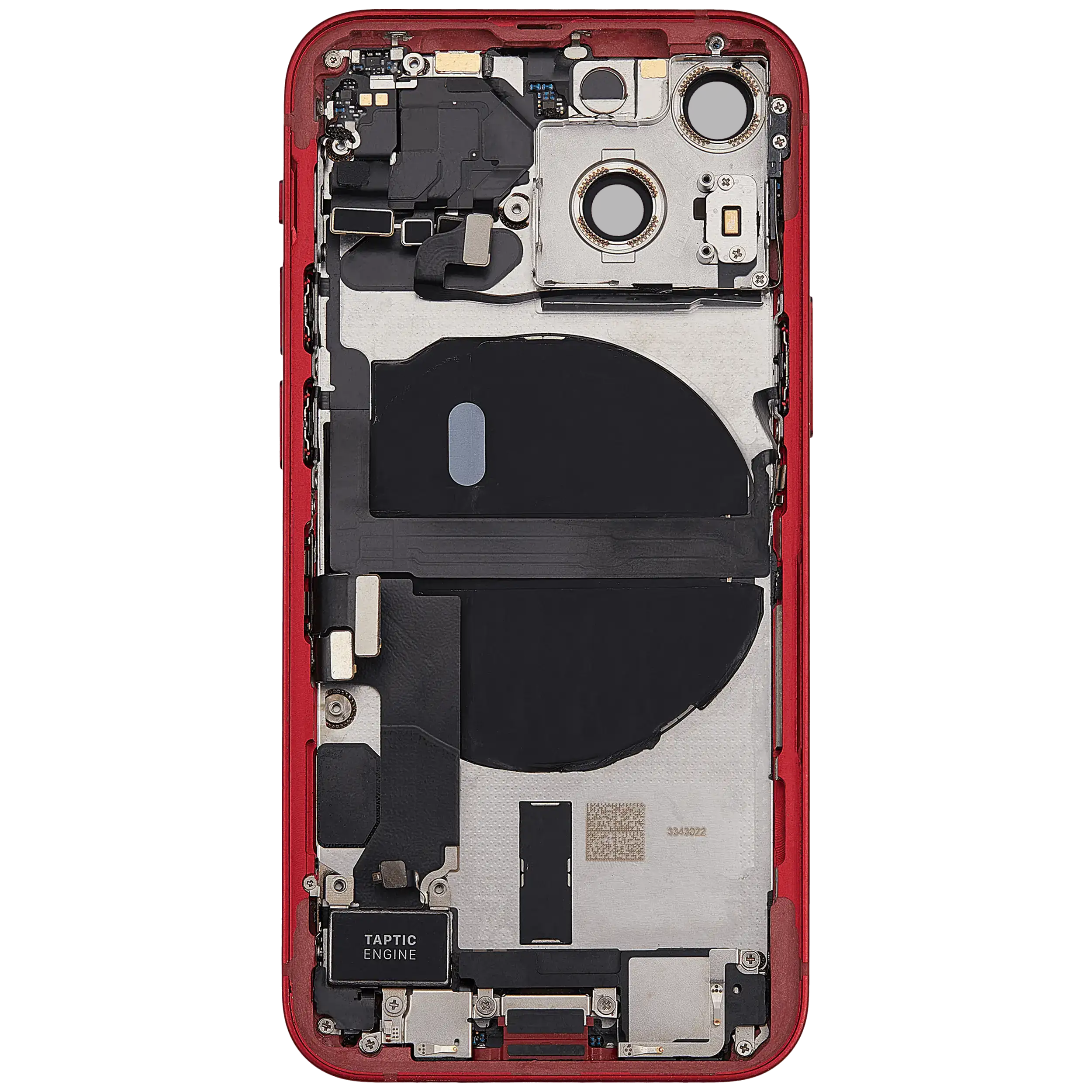 Original Apple-Ausbau C gebraucht – iPhone 13 Mini Backcover/Rahmen Rot