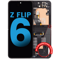 OLED-Display mit Rahmen für Samsung Galaxy Z Flip 6 5G Schwarz Aftermarket