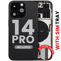 Backcover/Rahmen + Kleinteile iPhone 14 Pro Aftermarket Plus Space Schwarz