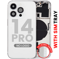 Backcover/Rahmen mit Kleinteilen für iPhone 14 Pro Silber Aftermarket Plus