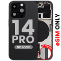 Back housing with small parts for iPhone 14 Pro (US Version) (Aftermarket Plus) (Space Black)