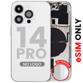 Backcover/Rahmen mit Kleinteilen iPhone 14 Pro US Silber Aftermarket Plus