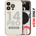 Back Cover/Frame with Small Parts for iPhone 14 Pro (US Version) (Aftermarket Plus) (Gold)