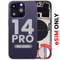 Back cover/Frame with small parts for iPhone 14 Pro (US version) (Aftermarket Plus) (Deep Purple)