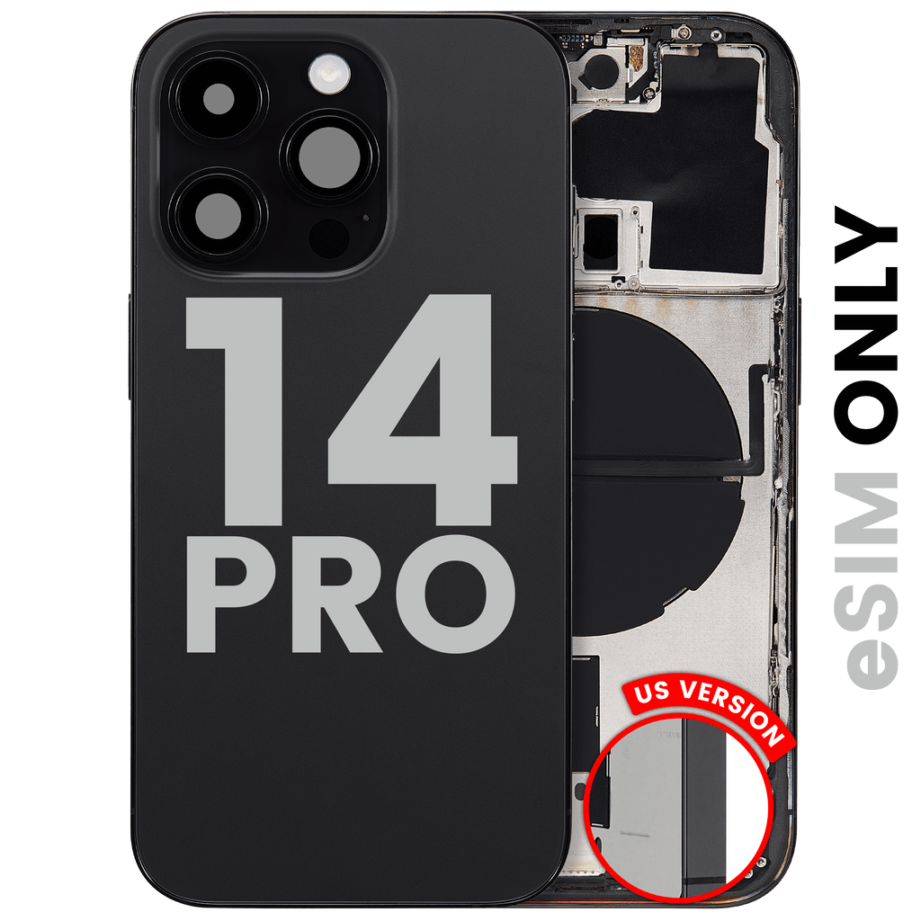 Original Apple-Ausbau B gebraucht – iPhone 14 Pro Backcover/Rahmen Space Schwarz