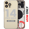 Back Cover/Frame with Small Parts for iPhone 14 Pro Max (US Version) (Aftermarket Plus) (Gold)