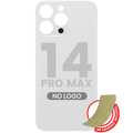 Back Cover with 3M Adhesive for iPhone 14 Pro Max (No Logo, Large Camera Cutout) Silver