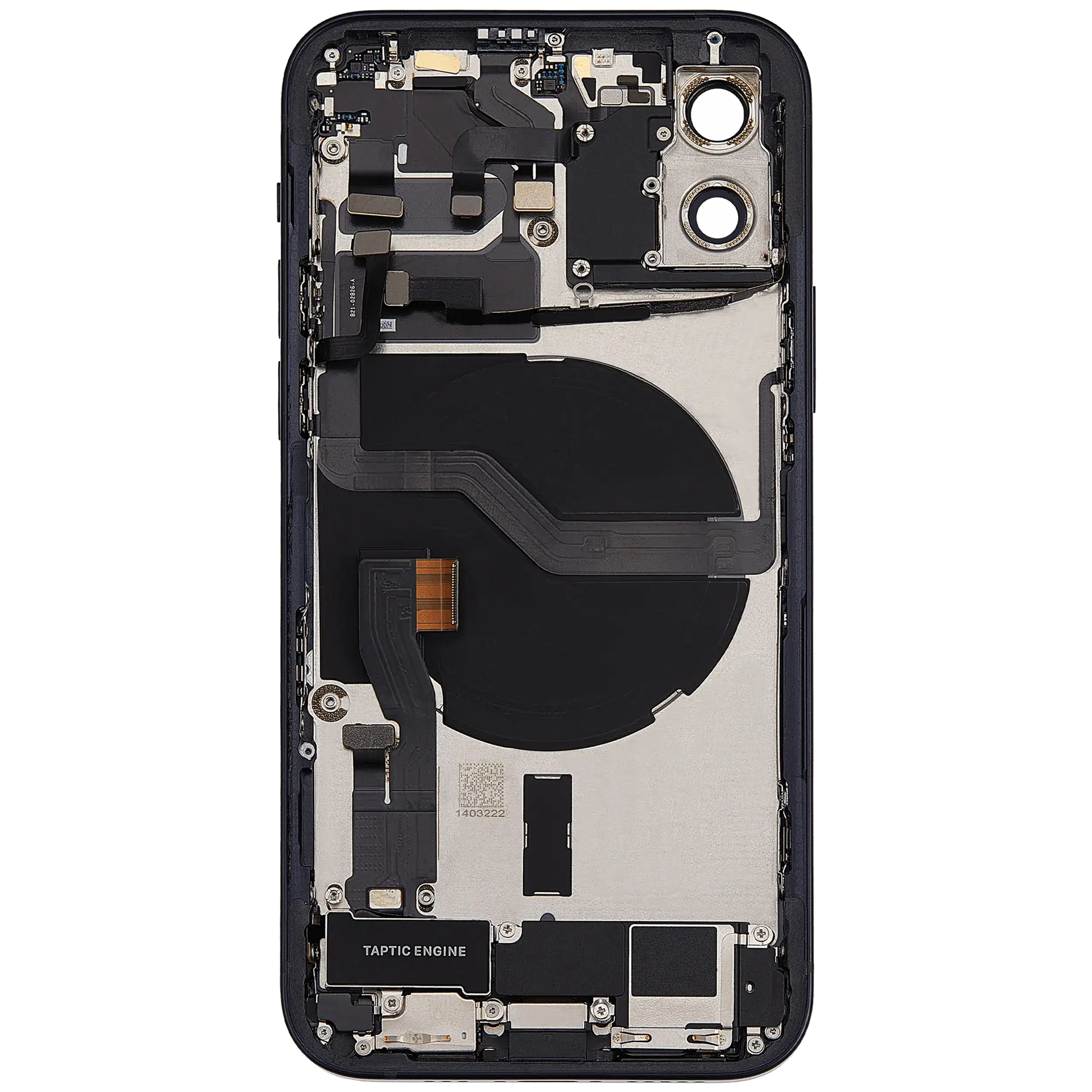 Original Apple-Ausbau A gebraucht – iPhone 12 Backcover/Rahmen Schwarz