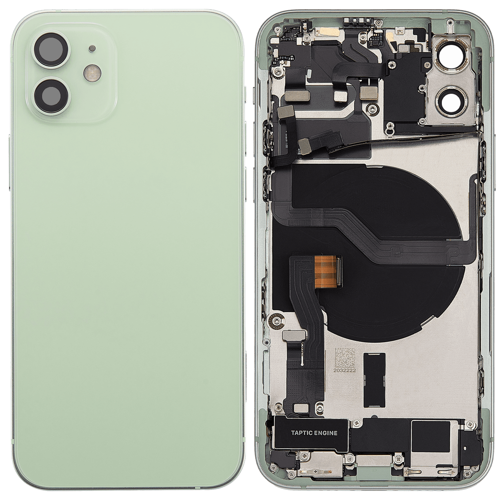 Original Apple-Ausbau A gebraucht – iPhone 12 US Version Backcover/Rahmen Grün