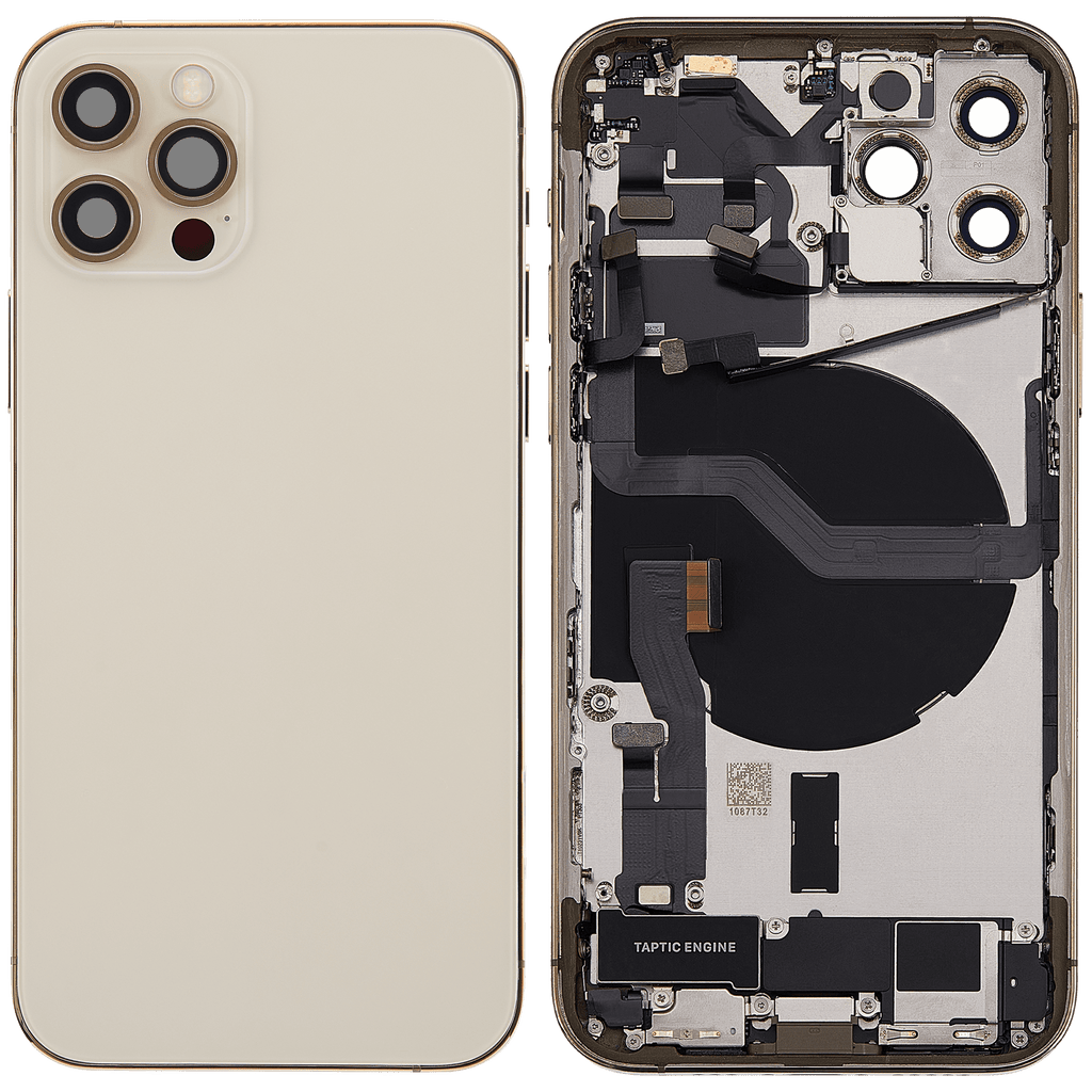 Original Apple-Ausbau A gebraucht – iPhone 12 Pro EU / Backcover/Rahmen Gold