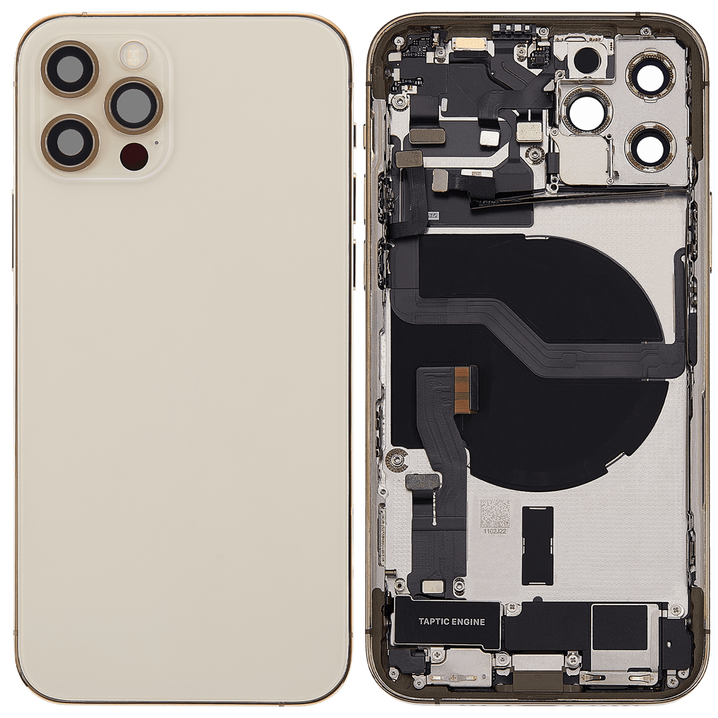 Original Apple-Ausbau A gebraucht – iPhone 12 Pro Backcover/Rahmen Gold