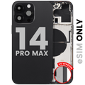 Back Cover/Frame with Small Parts for iPhone 14 Pro Max (US Version) - Used OEM Pull (Quality C) (Space Black)