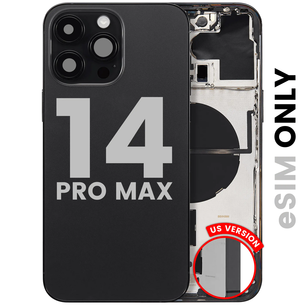 Original Apple-Ausbau B gebraucht – iPhone 14 Pro Backcover/Rahmen Space Schwarz