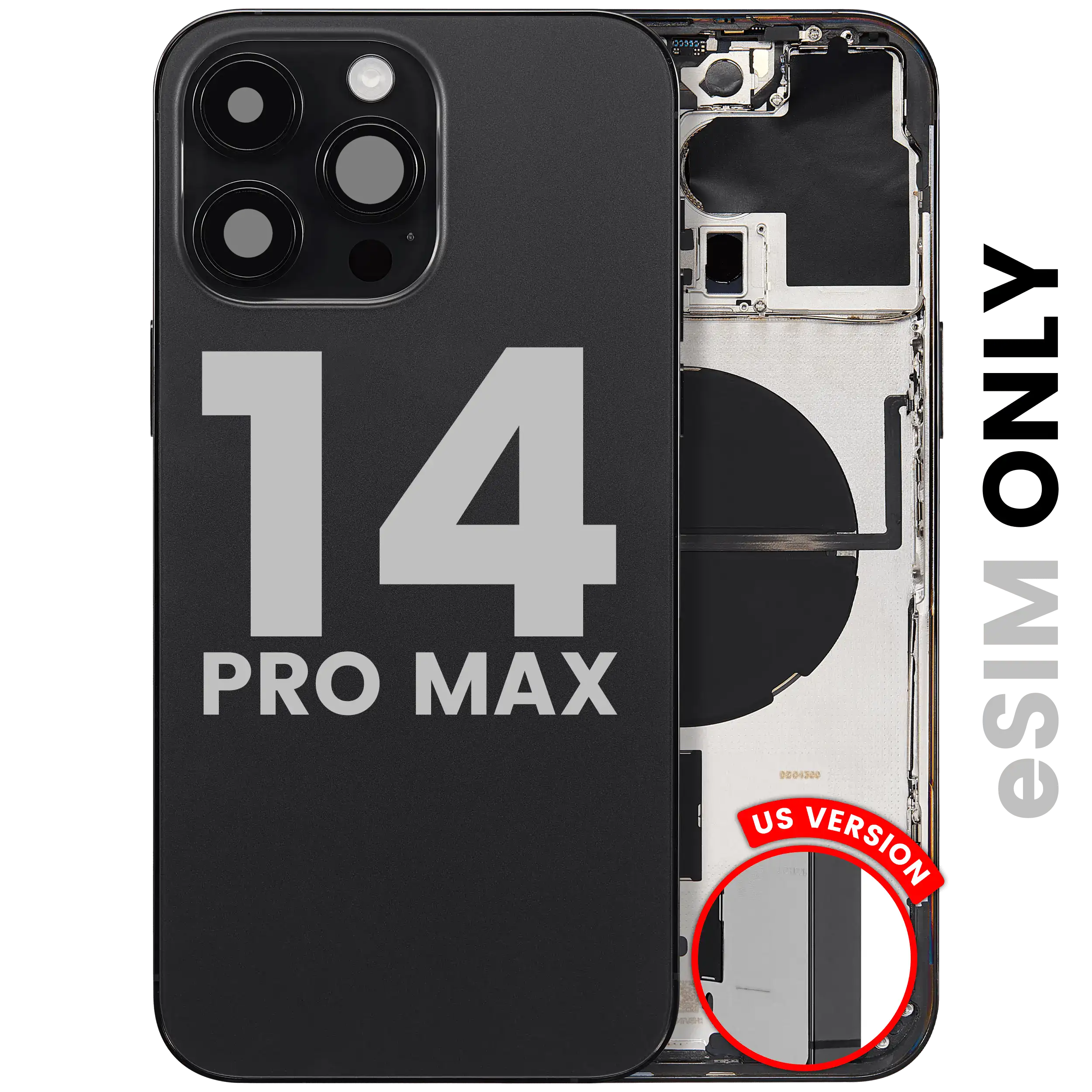 Original Apple-Ausbau B gebraucht – iPhone 14 Pro Backcover/Rahmen Space Schwarz