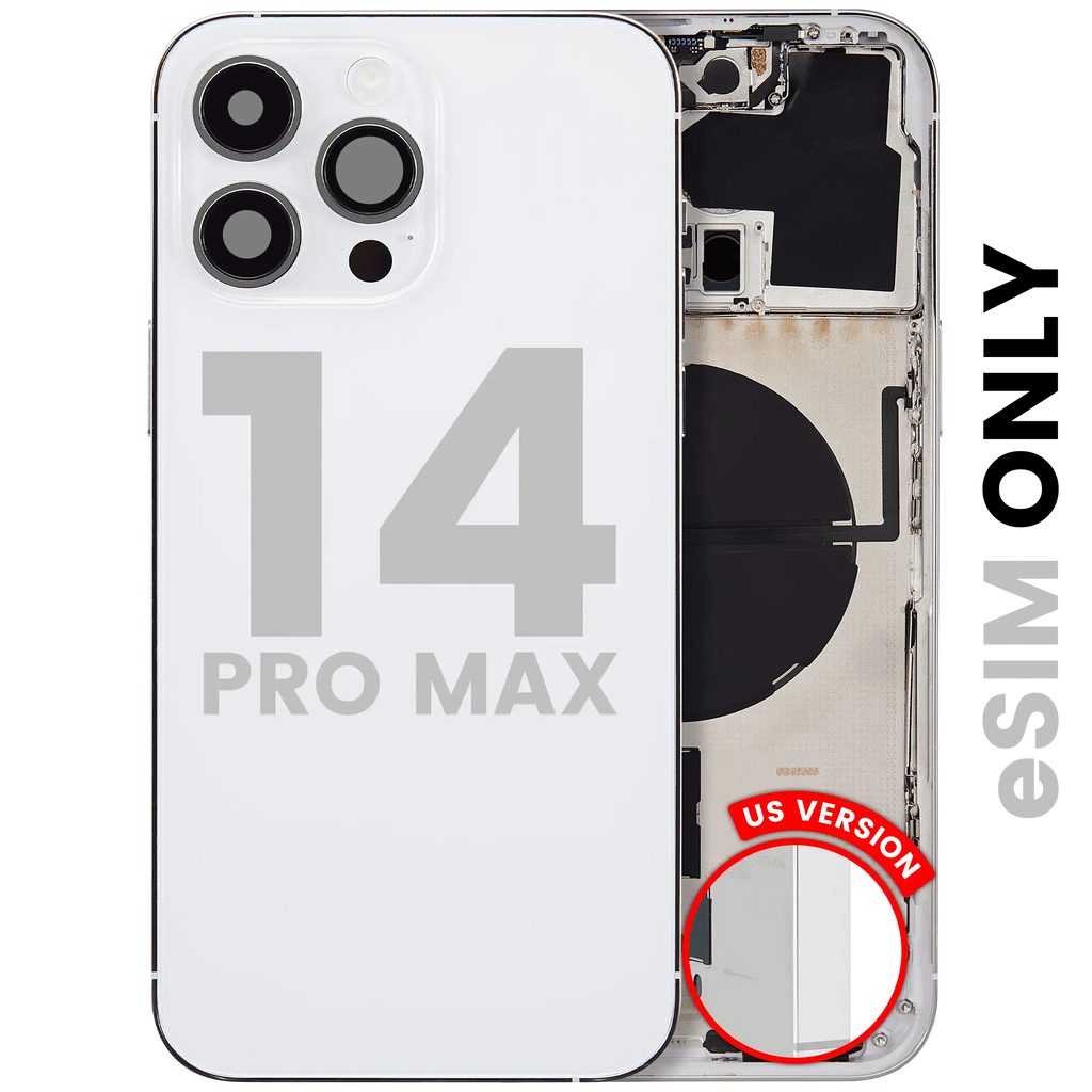 Original Apple-Ausbau A gebraucht – iPhone 14 Pro Max Backcover/Rahmen Silber