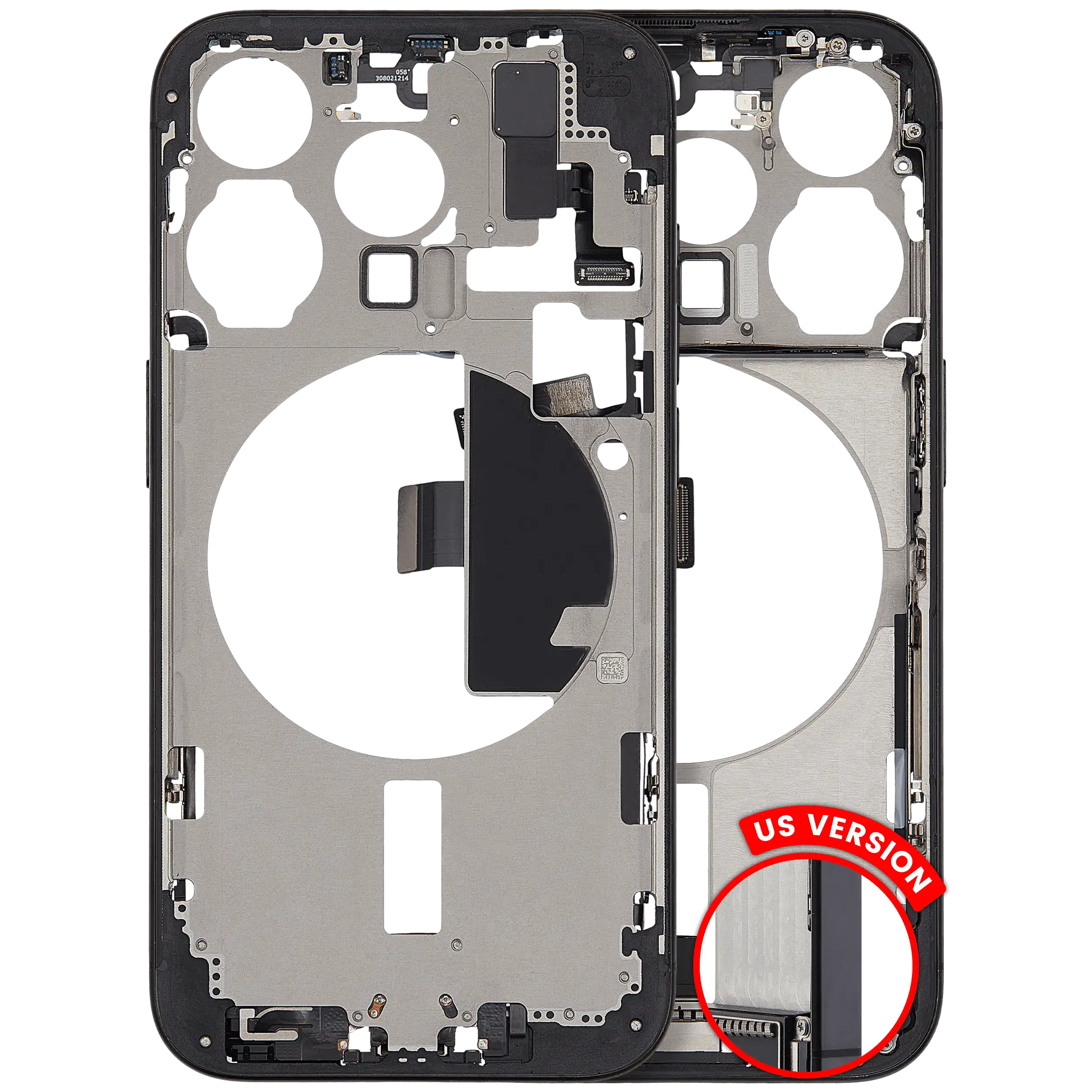 Original Apple-Ausbau A gebraucht – iPhone 15 Pro US Version Rahmen Schwarz