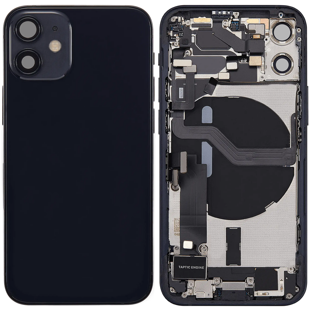 Original Apple-Ausbau B gebraucht – iPhone 12 Mini Backcover/Rahmen Schwarz