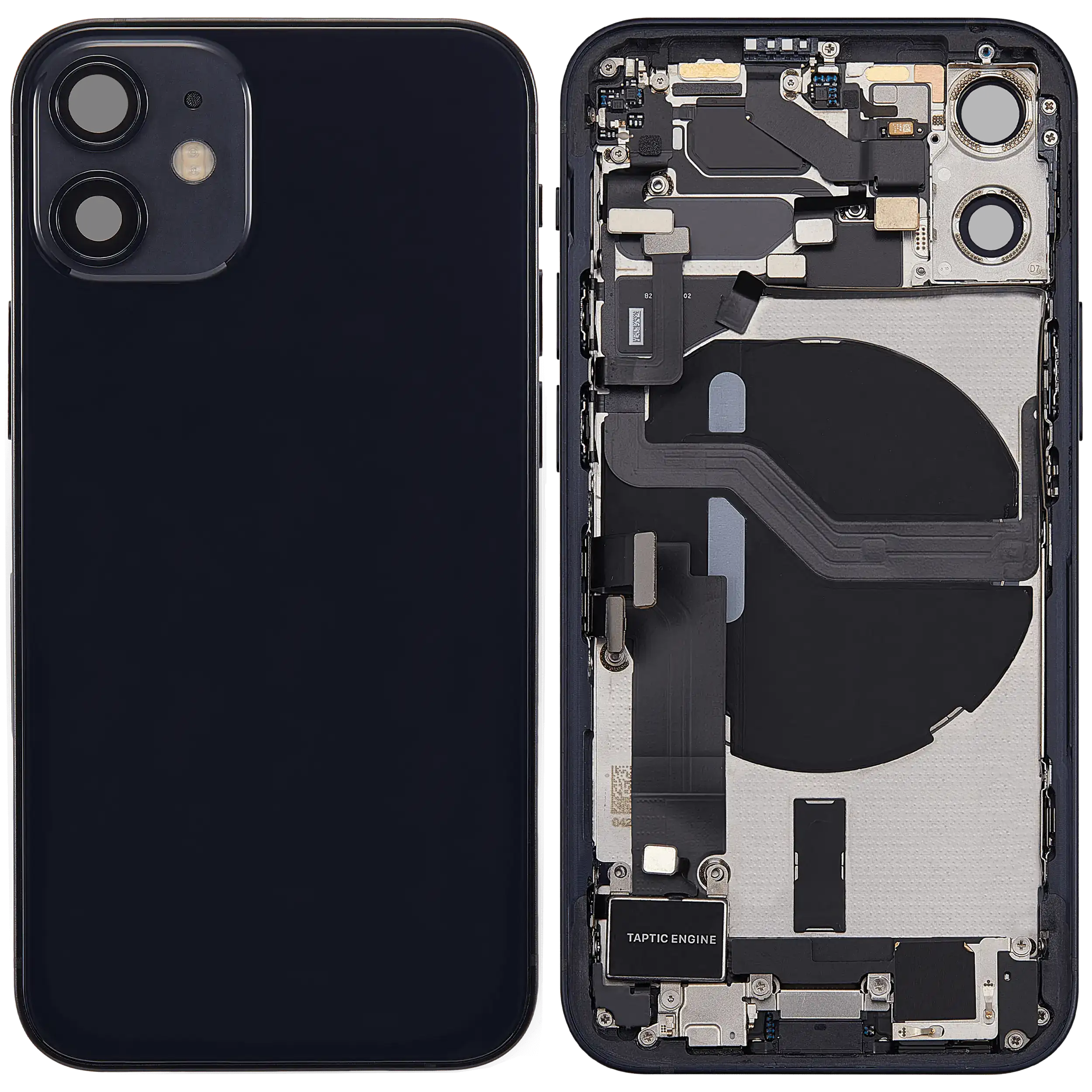 Original Apple-Ausbau B gebraucht – iPhone 12 Mini Backcover/Rahmen Schwarz