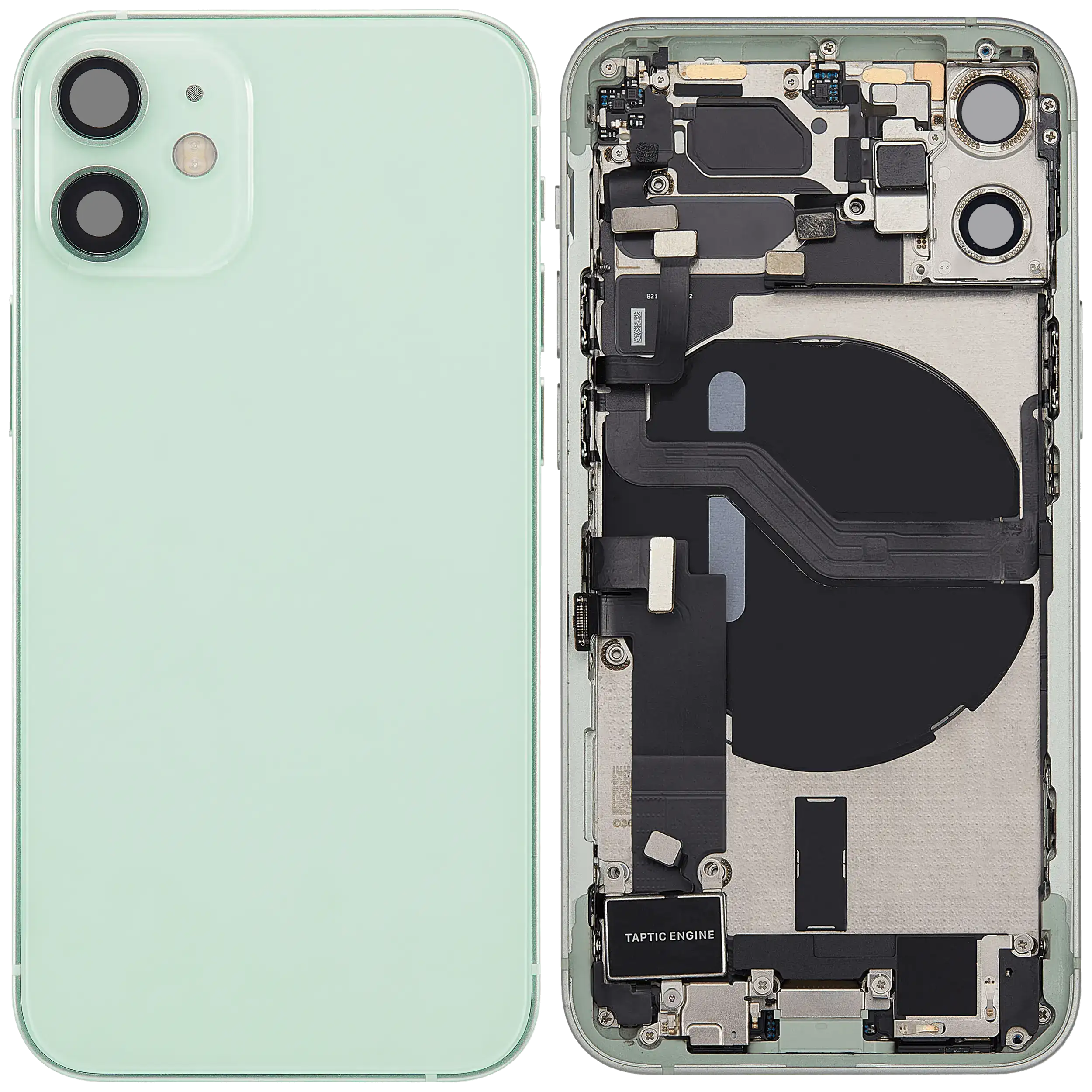 Original Apple-Ausbau C gebraucht – iPhone 12 Mini EU / Backcover/Rahmen Grün